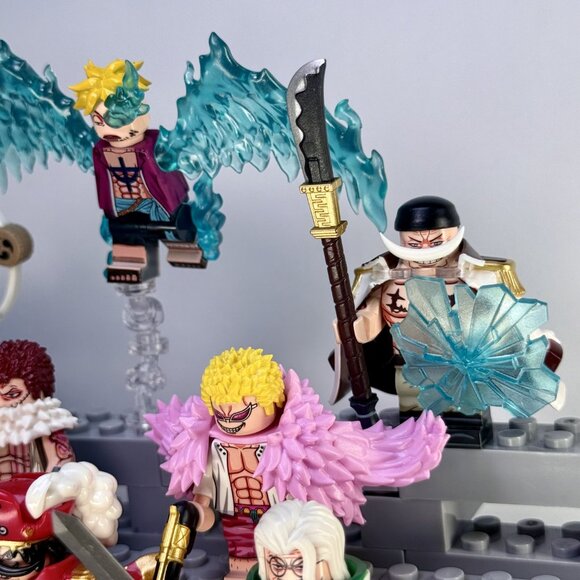 One Piece Custom Minifigure Set – Kaido, Roger, Whitebeard, Doflamingo(8pcs) - Picture 6 of 7